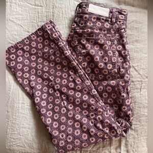 Re/Done crop Kick Flare Corduroy pants